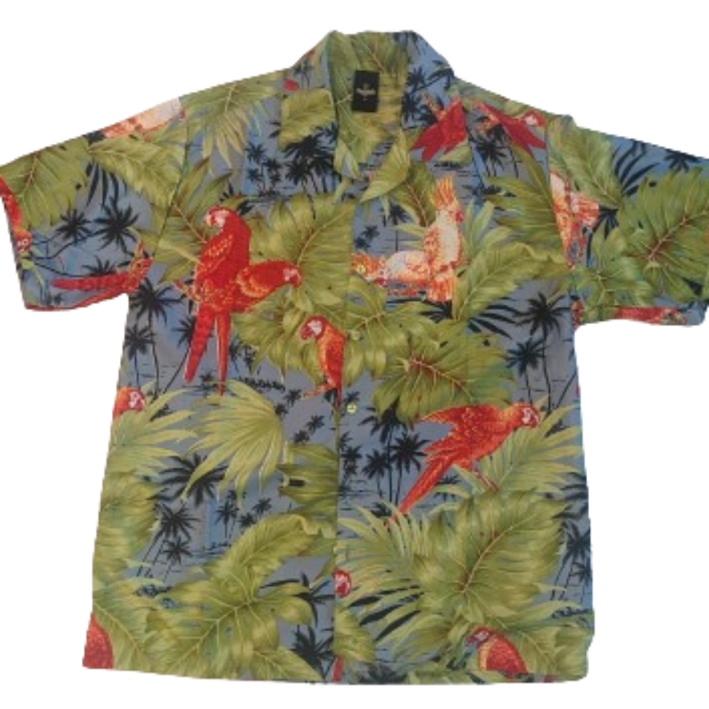 Pineapple Parrot Tropical Hawaiian Shirt